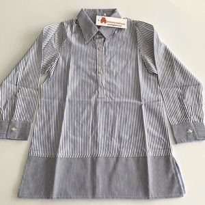 Shirt Dress Stripes Girls New